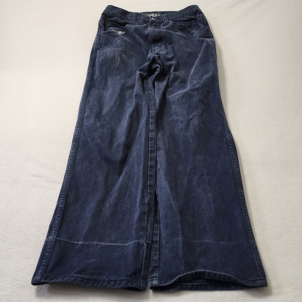 Vintage Y2k Royal Blue Baggy Jeans Mens 34x34 (Fit 33x32) Skater Grunge Denim